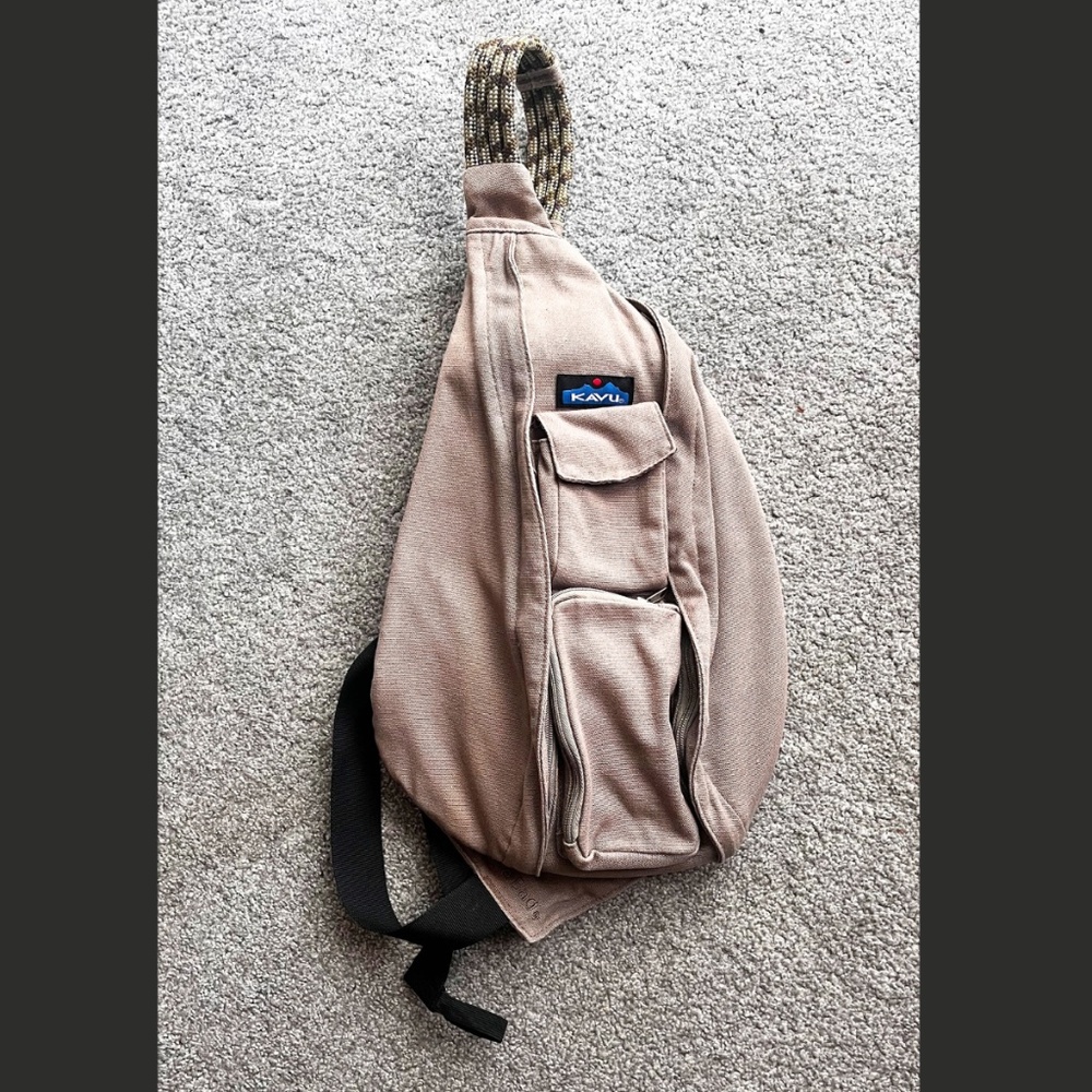 Kavu Khaki Rope Sling Bag